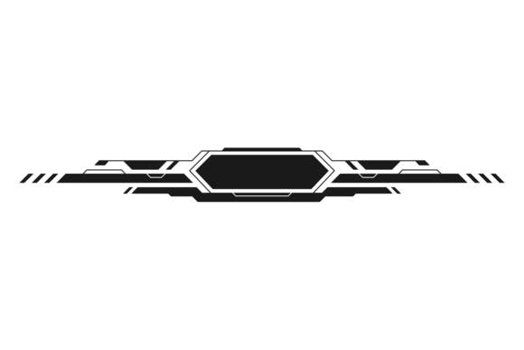 Download Digital Frame Template. Tech Title Black - Frame Collection