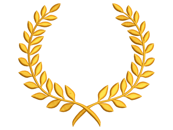 Download Golden Leaf Wreath Frame - Wreath Collection