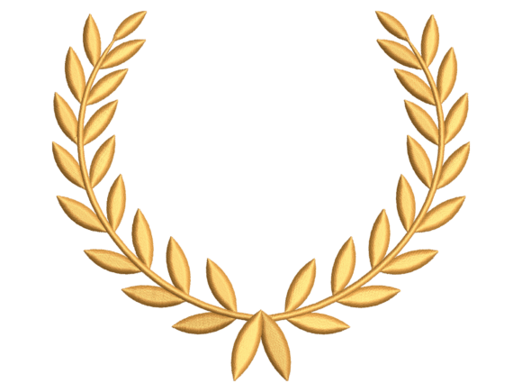 Download Golden Laurel Monogram Wreath Frame - Wreath Collection