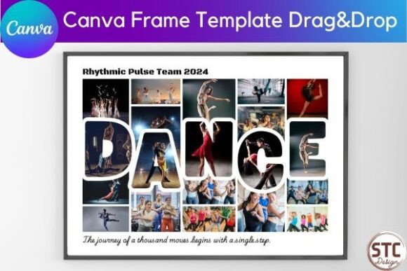 Download Dance Photo Collage Canva Frame Template - Frame Collection