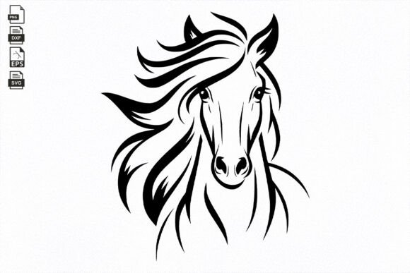 Download Horse SVG , Hand Drawn Horse Head , Farm - Premium Resources