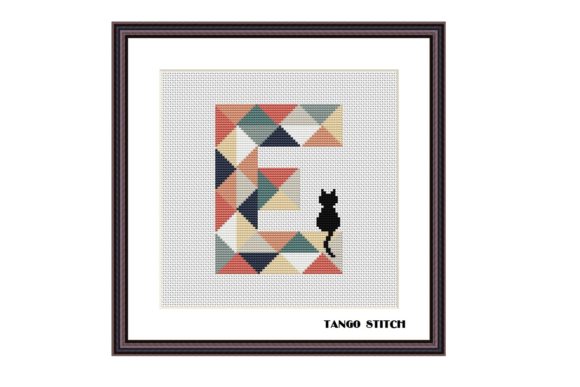 Download Letter E Typography Cross Stitch Pattern - Typography Collection
