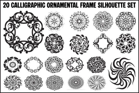 Download 20 Elegant Calligraphic Ornamental Frame - Frame Collection