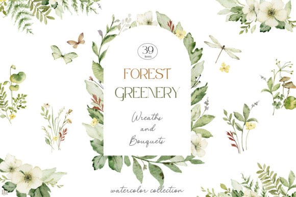 Download Forest Greenery. Wreaths and Bouquets - Wreath Collection
