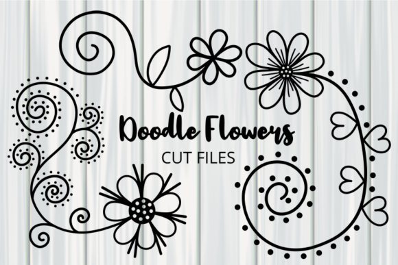 Download Hand Drawn Doodle Daisy Flower Cut Files - Premium Resources